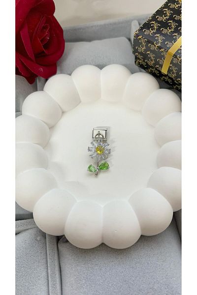 Sepetten Eve Italian Charm Steel Bracelet Charm Silver Daisy Charm Does Not Tarnish