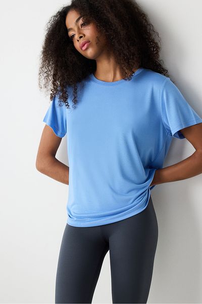 Penti Modré modálne tričko Crew Neck Regular Fit