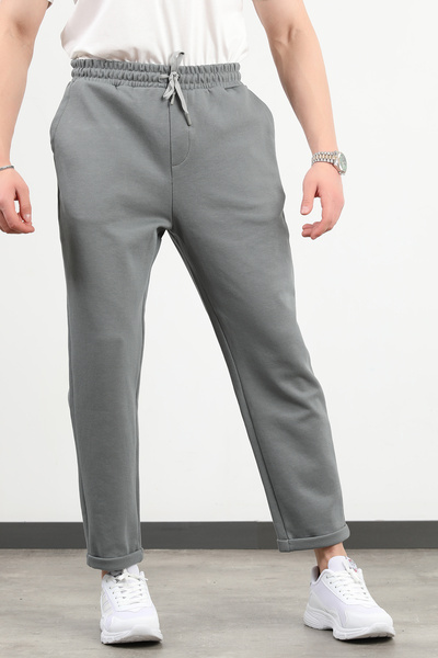 JB John Borners Men's Elastic Waist Laced Pocket Trousers Light Khaki - 8057