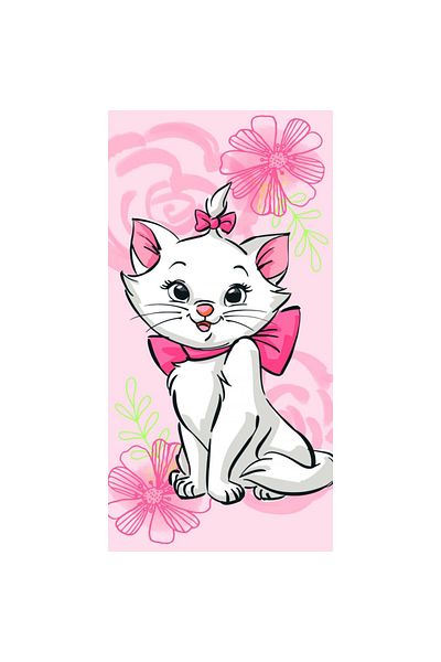 Pisicile Aristocrate Children's bath towel, 100% cotton, 70x140 cm, multicolor, The Aristocats, Disney