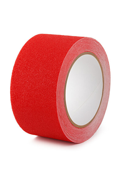 Erginler Ticaret Kırmızı Merdiven Kaydırmaz Bant (50 mmx5 mt)