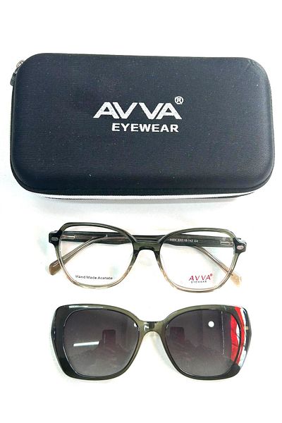 Avva 6584 C4 Polarized Clip-On Women's Sunglasses
