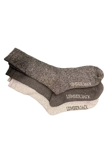 lumberjack Men's Outdoor Thermal Socks - 3 Paring Anthracite