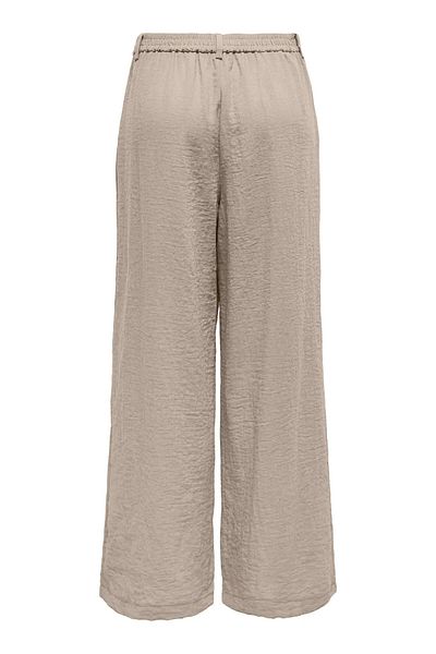 ONLY Women's Onlemıa Relaxed Cut Loose Wide Leg Elastic Waist Trousers 15347204 Beige