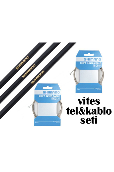 Shimano Vites Teli Ve Kablo Set Takım Orijinal
