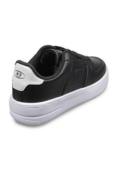 M.P. Comfort Sole Lace-Up Walking Shoes Black-White Women's Sneaker Black