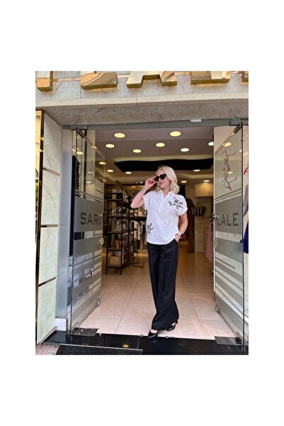 Unique T-Shirt with Embroidered Back