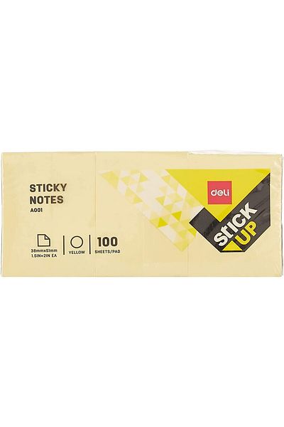 Deli Deli Sticky Notes YELLOW EA00153