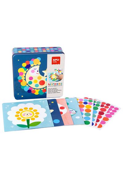 Apli Kids Educational game Metal box with stickers Apli, Luna, +3 years