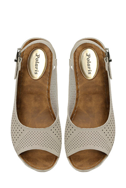Polaris 162750.Z5FX Bej Kadın Düz Sandalet