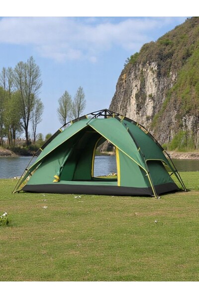 lstri 6 Kişilik Otomatik Kurulum Deprem Çift Katman Çadır Kamp Balık Ve Çocuk...
