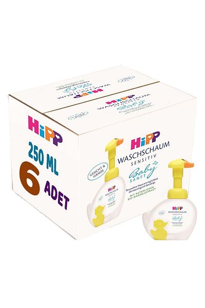 Hipp Babysanft Baby/Child Hand Washing Foam 250ml with Pump (Set of 6)