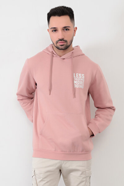 JB John Borners Ανδρική πουλόβερ με κουκούλα Lets Talking Oversize Kangaroo P...