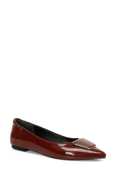 Butigo Mokra 4Pr Claret Red Women's Ballerinas