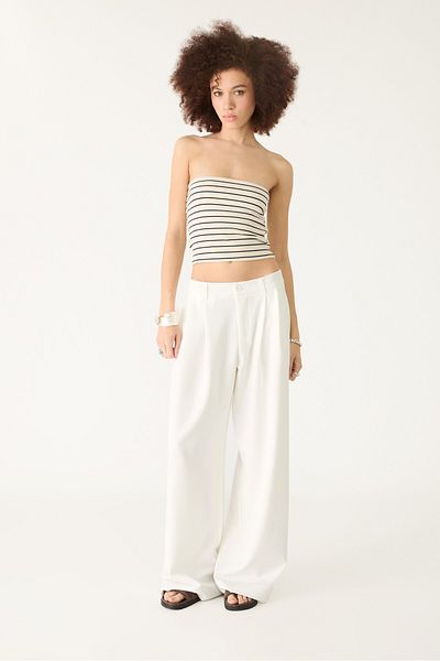 Stradivarius Wide leg smart trousers with darts