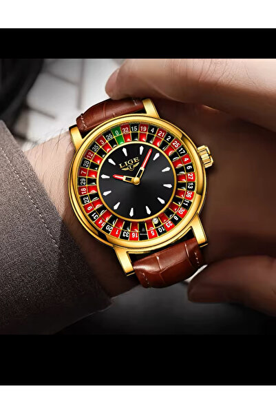 OLEVS RULET LI%GE MODELİ ERKEK KOL SAATİ RULET SAAT