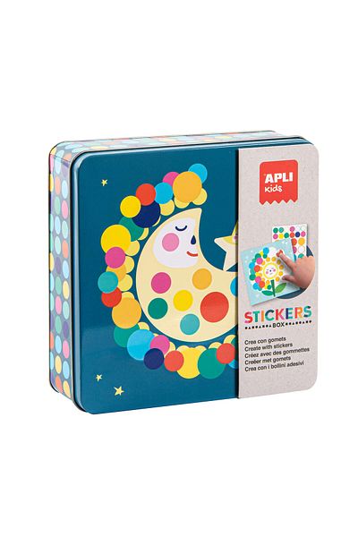 Apli Kids Educational game Metal box with stickers Apli, Luna, +3 years