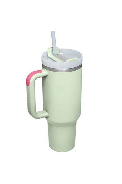 UHM Stanley Style 40oz Stainless Steel Vacuum Insulated Leakproof Tumbler Mug with Lid & Straw (Green)