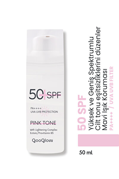 GOOGLOW Pink Tone SPF 50+ / Güneş Koruyucu Krem