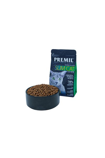 Premil Slim Cat Hrana Uscata Premium Pentru Pisici Sterilizate Sau Supraponderale, 10kg