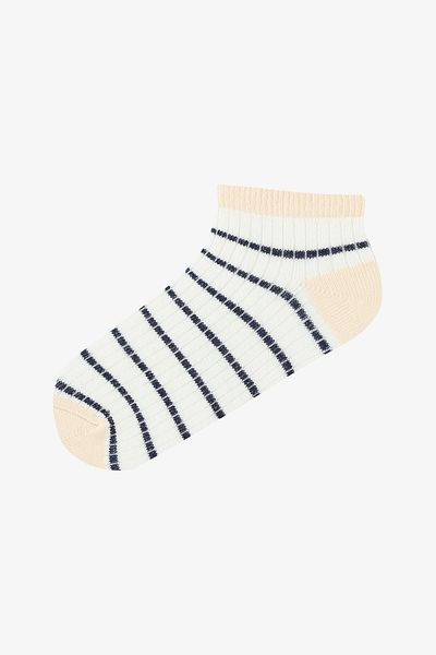 Penti Mehrfarbige 4-teilige Booties-Socken mit natürlichen Linien für Jungen