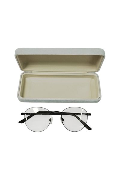 bonjorno aksesuar Square Glasses Container for Optical Frame (Hard) Wiping Cloth with Gift