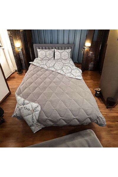 Arma Concept Double Double Sided Luxury Quilt Honeycomb Pattern (195X215)