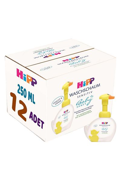 Hipp Babysanft Baby/Child Hand Washing Foam 250ml with Pump (Set of 12)