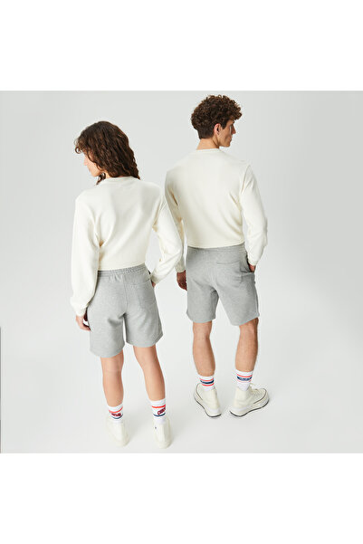 Converse Go-To Embroidered Star Chevron Fleece Unisex Gri Şort