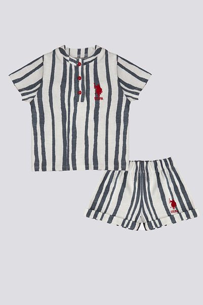 U.S. Polo Assn. SS24-US POLO BEBEK-Set 2 bucăți băiețel-USB1893