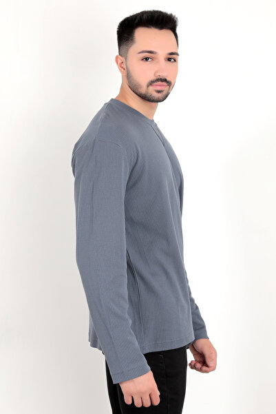 JB John Borners Sweat pentru bărbați S.Blue Interlock Regular cu autocolante cu ac