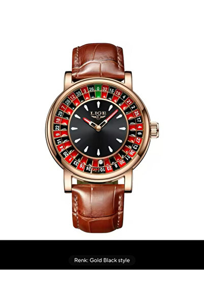 OLEVS RULET LI%GE MODELİ ERKEK KOL SAATİ RULET SAAT