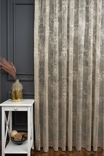 farbateks ستارة من التول البني الفاتح من Cloud Tulle Exculusive Micro Knit بطبقتين مطوي باللون البيج المنك