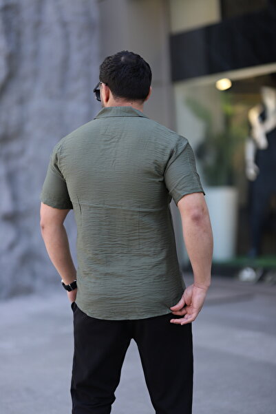 Klothy Ανδρικό κοντομάνικο πουκάμισο με γιακά 2305-1