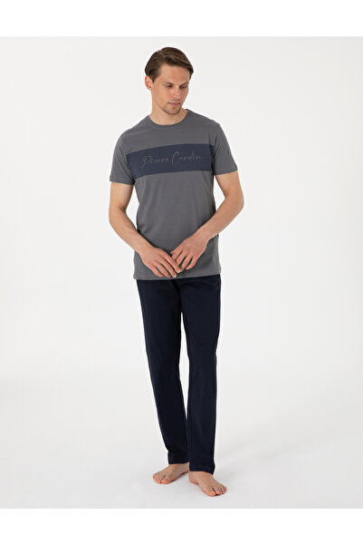 Pierre Cardin Gri Kısakol Pijama Takımı 50314414-VR080