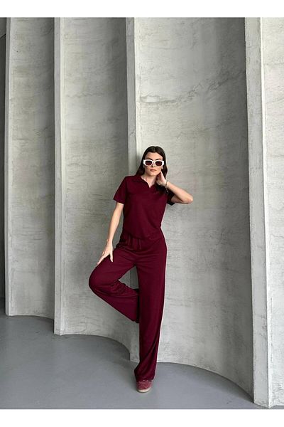 ZF BUTİK Polo Neck Double Suit