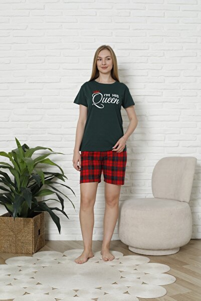 MODAREYA Короткі шорти з картатою піжамою для закоханих, пар і весільних подарунків