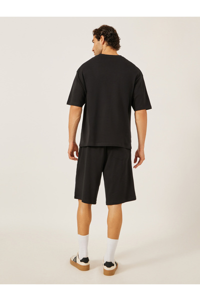 Styli Embroidered Oversized T-Shirt and Shorts Co-Ords