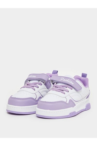 Styli Color Block Round Toe Sneakers with Back Pull Tab