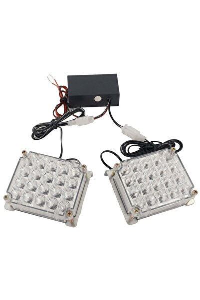 Mega Oto Market 3 Modlu 20 Ledli 2 Adet Beyaz Çakar Lamba Resmi Kurtarma Araç...