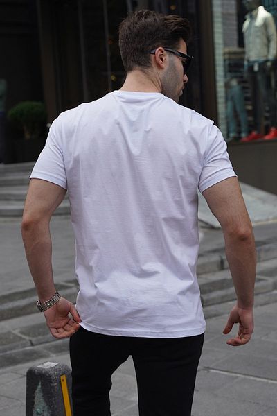 Madmext Ανδρικό T-Shirt με στάμπα τσέπης 5861
