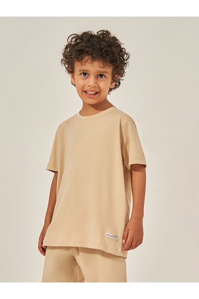Styli Solid Round Neck T-Shirt and Shorts Set