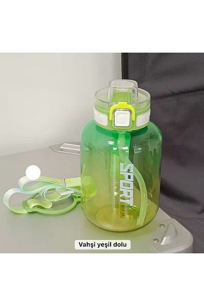 XTRIKE ME Water Bottle with Straw 1100 ml Bpa Free Water Bottle