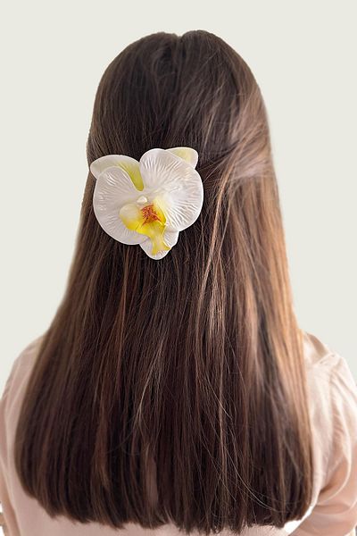 New Obsessions Pens-Aloha Orchid Flower Ornate Multi-Purpose Pen Buckle