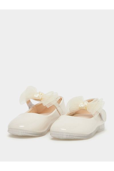 Styli Flower Corsage Flat Ballerinas Shoes