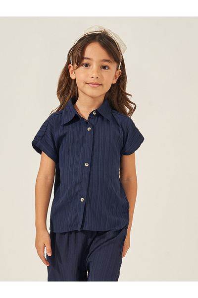 Styli Textured Spread Collar Shirt and Trousers Set