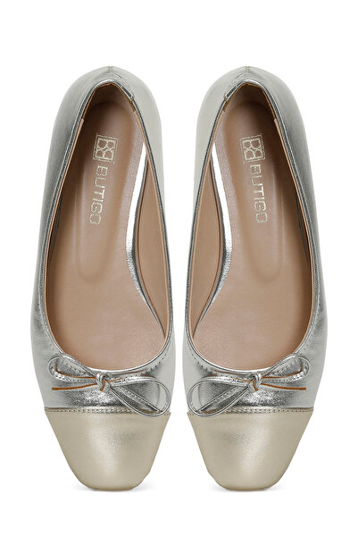 Butigo NILA 4PR Ασημένιες Γυναικείες Μπαλαρίνες