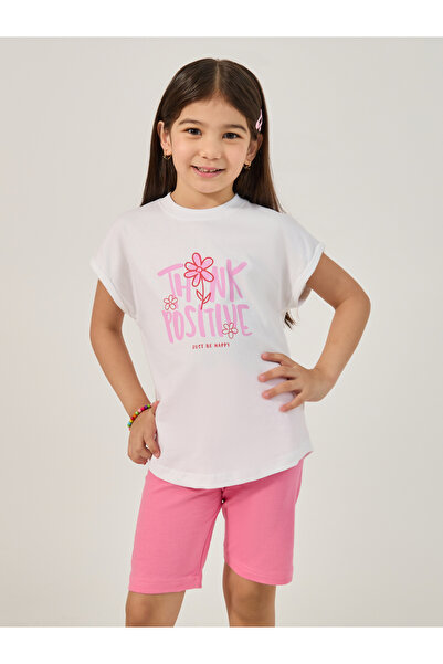 Styli Graphic Print Round Neck T-Shirt and Shorts Set