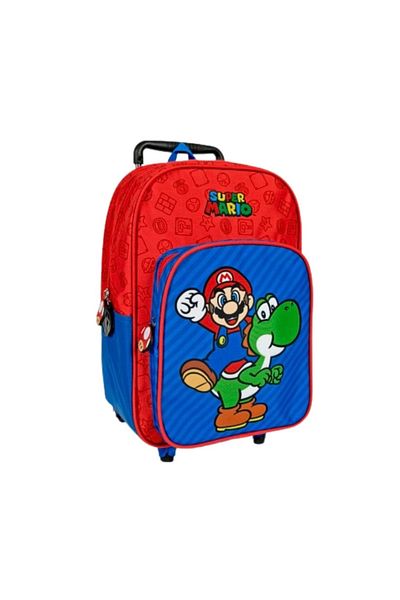 Perletti Trolley backpack, Perletti, Super Mario model, 36 cm, Super Mario collection