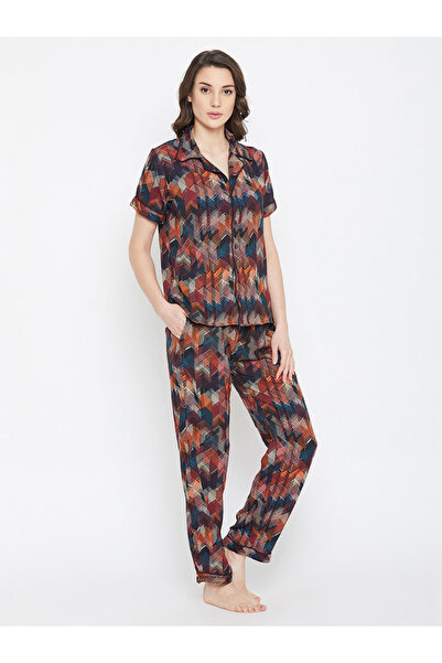 Clovia By Styli Women's Multicolor Printed Cotton Pyjama Set